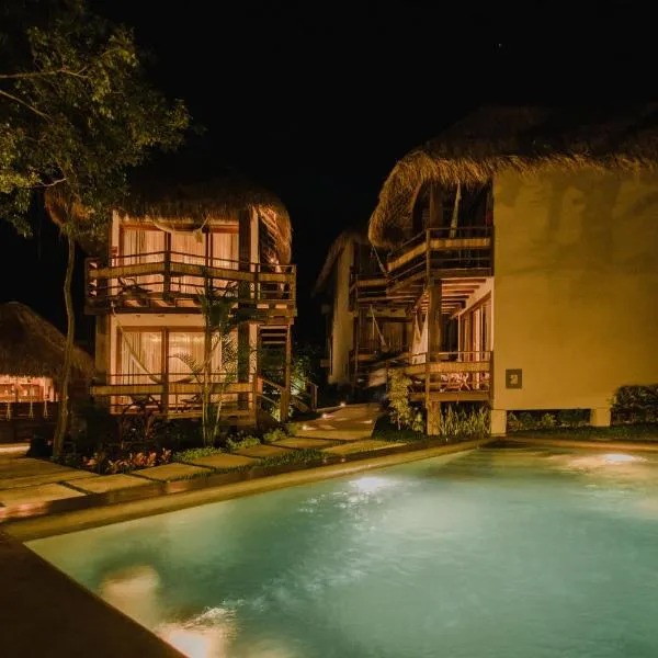 Hotel Carolina Bacalar，位于巴卡拉尔的酒店