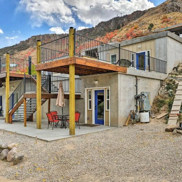 Lava Hot Springs Studio - Walk to Portneuf River!，位于Bancroft的酒店