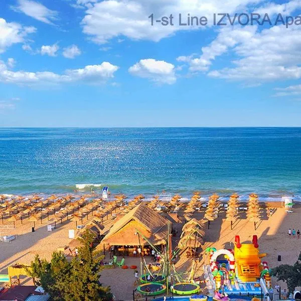 1-st Line Izvora Sea View Apartments on Golden Sands，位于金沙的酒店