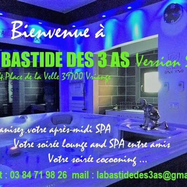 LA BASTIDE DES 3 AS & Spa，位于Romange的酒店