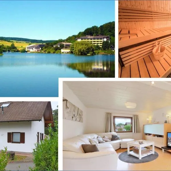 Seepark Kirchheim Ferienhaus bei Anne mit Sauna，位于巴特赫尔斯费尔德的酒店