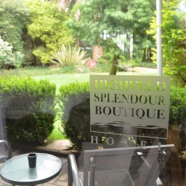 Highveld Splendour Boutique Bed and Breakfast，位于Breyten的酒店