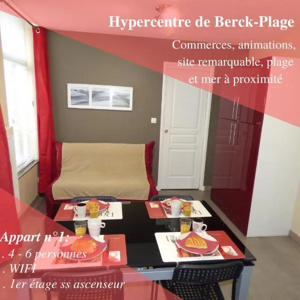 Appart 4-6 pers Berck-Plage Hyper-centre，位于滨海贝尔克的酒店