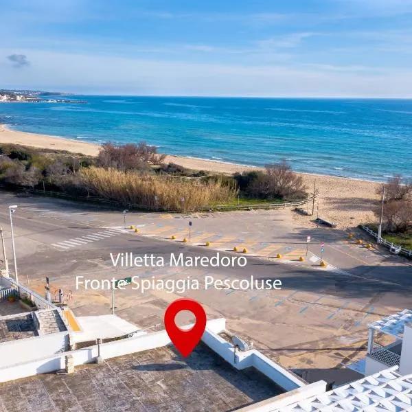 Villetta Maredoro - Fronte Spiaggia Pescoluse，位于佩斯科勒海滨的酒店