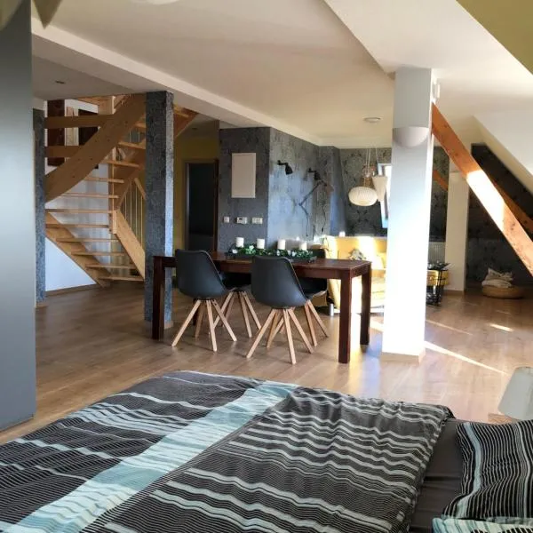 Maisonette Wohnung mit Blick über die Stadt，位于耶拿的酒店