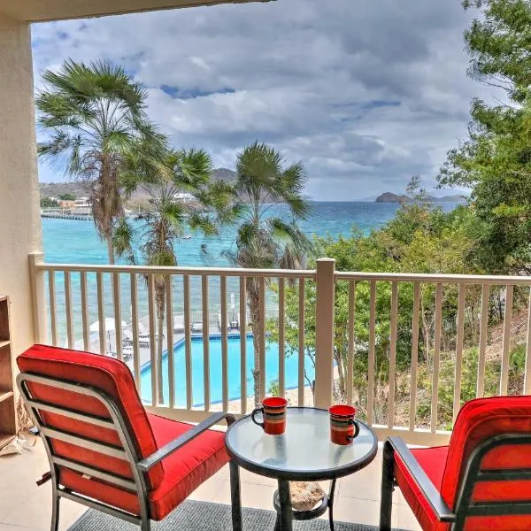 Saint Thomas Condo w/ Ocean Views, Walk to Beach!，位于弗雷德达尔的酒店