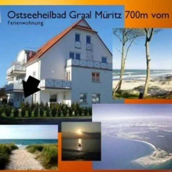 Ferienwohnung 700m vom Strand，位于格拉尔-米里茨的酒店