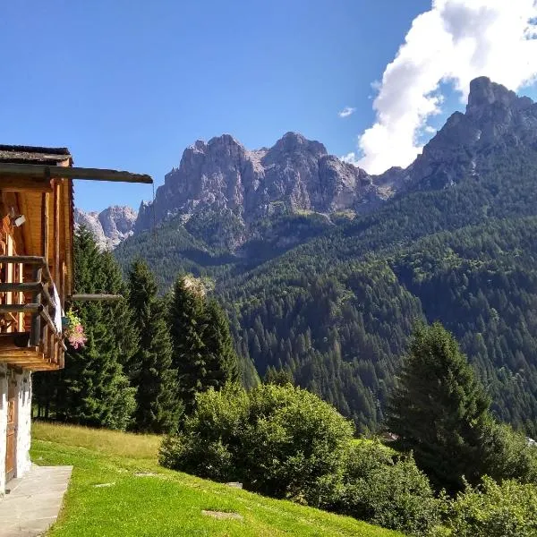 The "small" Alpine Chalet & Dolomites Retreat，位于费拉迪普利米罗的酒店