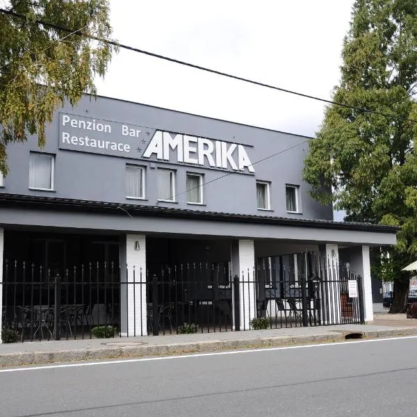 Restaurace a hotel Amerika，位于Albrechtice的酒店