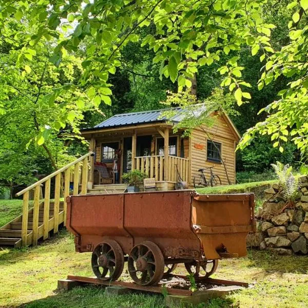Miners log cabin，位于Blaina的酒店