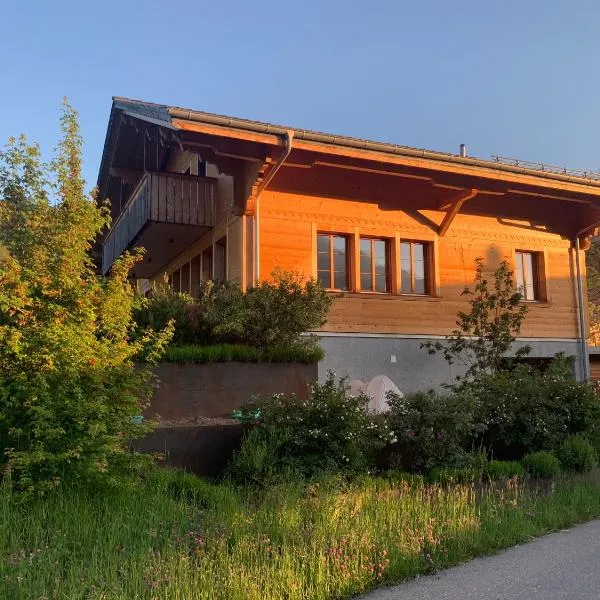 Chalet Park Apartment mit Sauna Hamam，位于Diemtigen的酒店