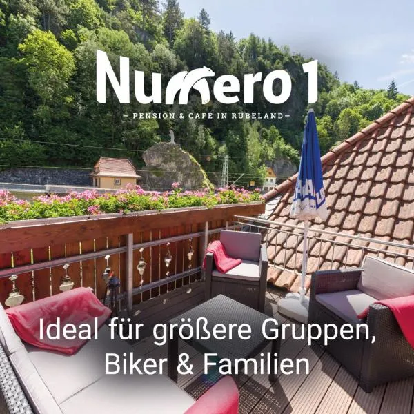Numero1-Pension und Cafe，位于鲁贝兰德的酒店