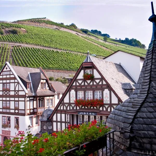 AKZENT Hotel Berg's Alte Bauernschänke- Wellness und Wein，位于Ockenheim的酒店