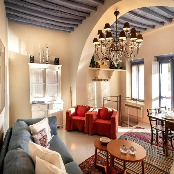 Tinos E-houses，位于Triandáros的酒店
