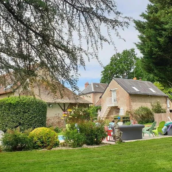 Au Clos du Coteau, Chambres d'Hôtes，位于Auzouer-en-Touraine的酒店