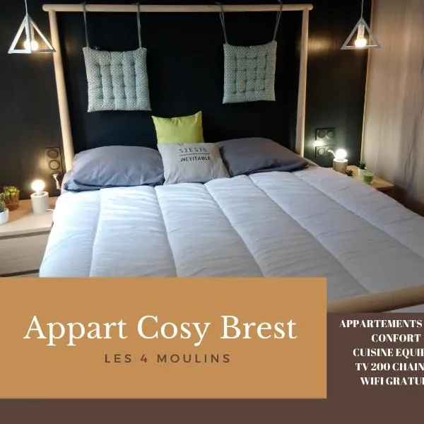 Appart Cosy Brest (Les 4 moulins)，位于Saint-Renan的酒店