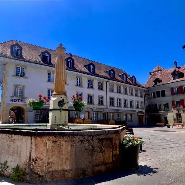 SWISS HOTEL LA COURONNE，位于Villarepos的酒店