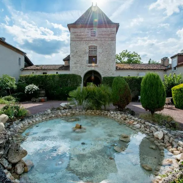 Logis Hotel Le Prince Noir，位于Montagnac-sur-Auvignon的酒店