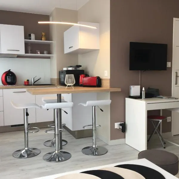 Charmant Studio 25 m2, 900m de la plage，位于莱萨布勒-多洛讷的酒店