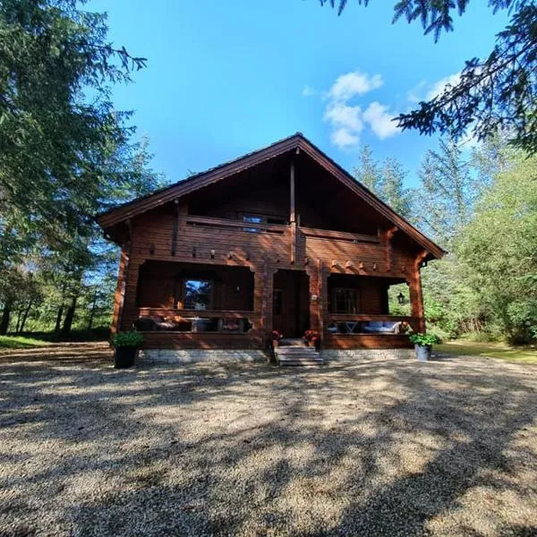 Forest Lodge Log Cabin - Ireland，位于Glen的酒店