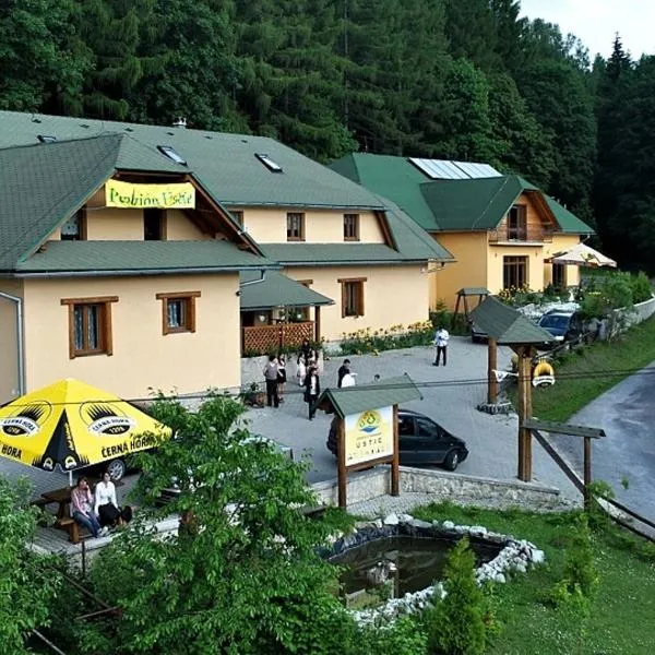 尤斯蒂膳食公寓酒店，位于Oravský Biely Potok的酒店