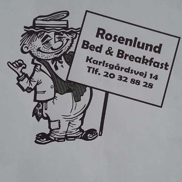 Rosenlund Bed and Breakfast，位于Veksebo的酒店