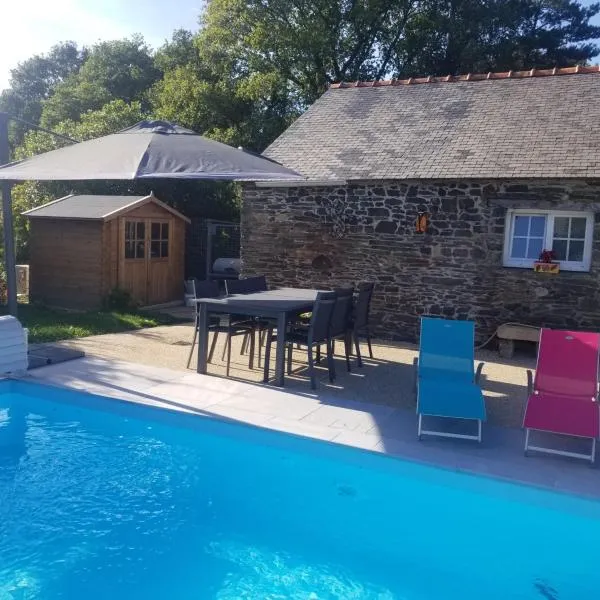 Chambre d'hôtes Morbihan Gwenva，位于Sainte-Brigitte的酒店