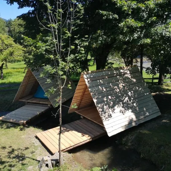 Kamp na Otoku - Ljubno ob Savinji，位于Šentjanž的酒店