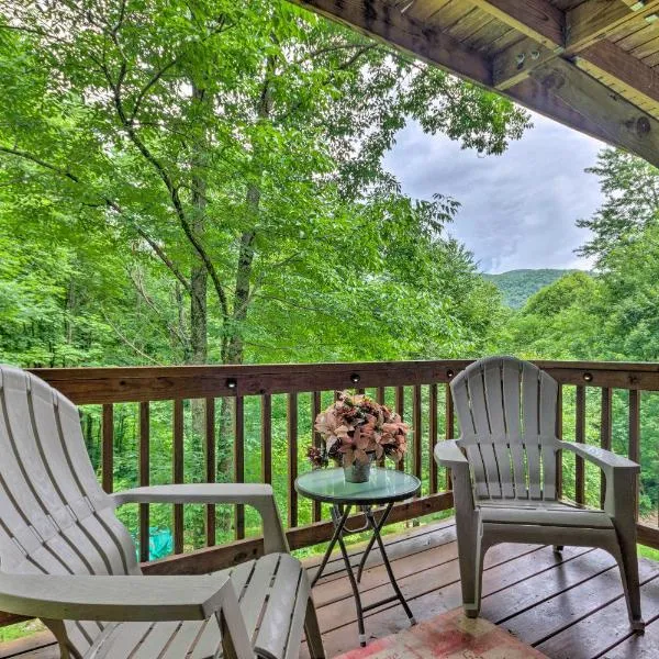 Mountain-View Maggie Valley Home with 2 Decks!，位于韦恩斯维尔的酒店