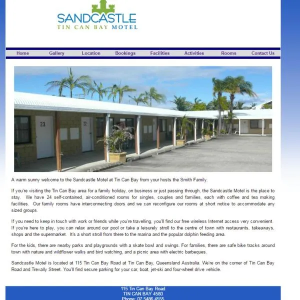 Sandcastle Motel Tin Can Bay，位于帝坎湾的酒店