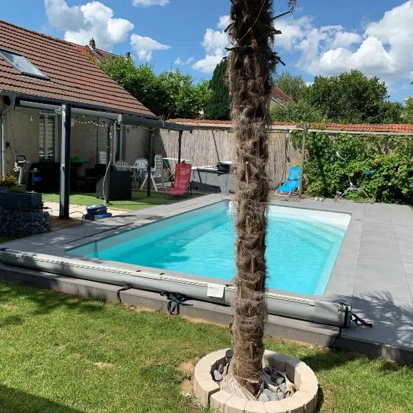 Nuit des étoiles gîte avec piscine et SPA communs，位于萨尔格米纳的酒店