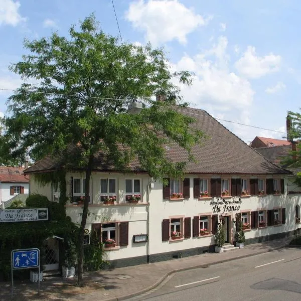 达·弗朗克餐厅酒店，位于Durmersheim的酒店