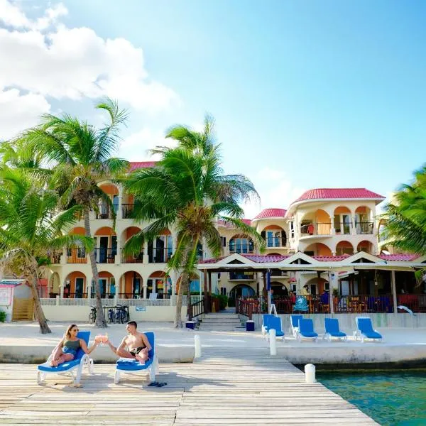 阳光煦风套房酒店，位于Ambergris Cay的酒店