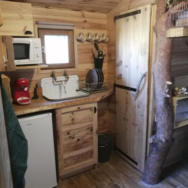 patrice et chrstel Cabane en bois，位于Chatuzange-le-Goubet的酒店