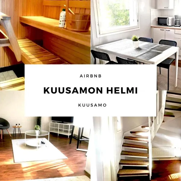 Kuusamon Helmi, Sauna, Parveke, Terassi，位于库萨莫的酒店