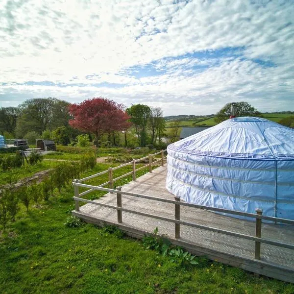 Glamping Yurts near Newquay，位于洛斯特威希尔的酒店