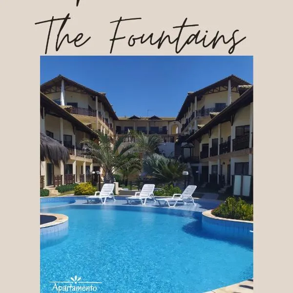 THE FOUNTAINS 110 - Apartamento em lindo condomínio pé na areia da Praia das Fontes em Beberibe - CE，位于Sucatinga的酒店