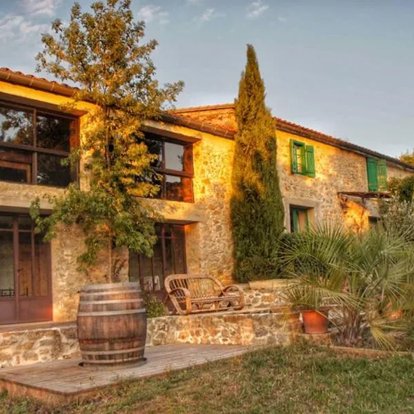 Domaine - Vignoble - Jacuzzi - Sauna - 14 à 18 pers，位于Roquetaillade的酒店