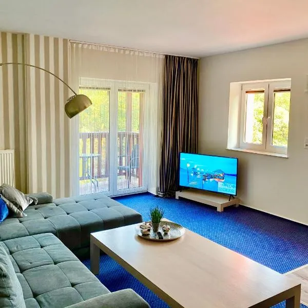 LAS SŁUPSKI PREMIUM APARTAMENT NR6 Wifi Netflix Smart TV50 two bedrooms two extra large double beds up to 6 people full pleasure quality stay，位于斯武普斯克的酒店