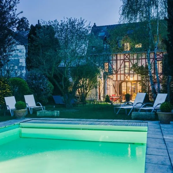 魅力拉贝莱斯恩Spa酒店，位于Lussault-sur-Loire的酒店