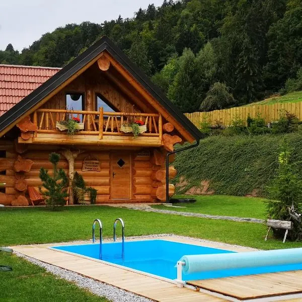 Forest Glade Cottage - Koča na jasi，位于Šentjanž的酒店