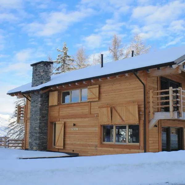 Top chalet with unobstructed view inthe ski resort，位于马蒂尼威尔的酒店