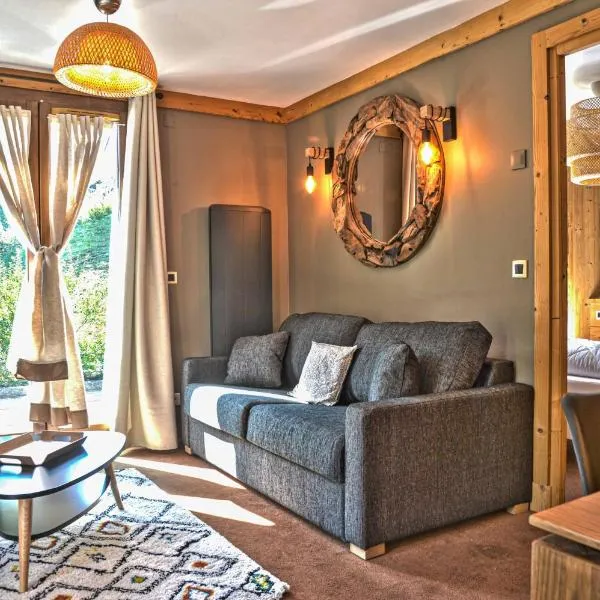 Appartement de 2 chambres a Les Deux Alpes a 50 m des pistes avec terrasse amenagee et wifi，位于蒙德朗的酒店