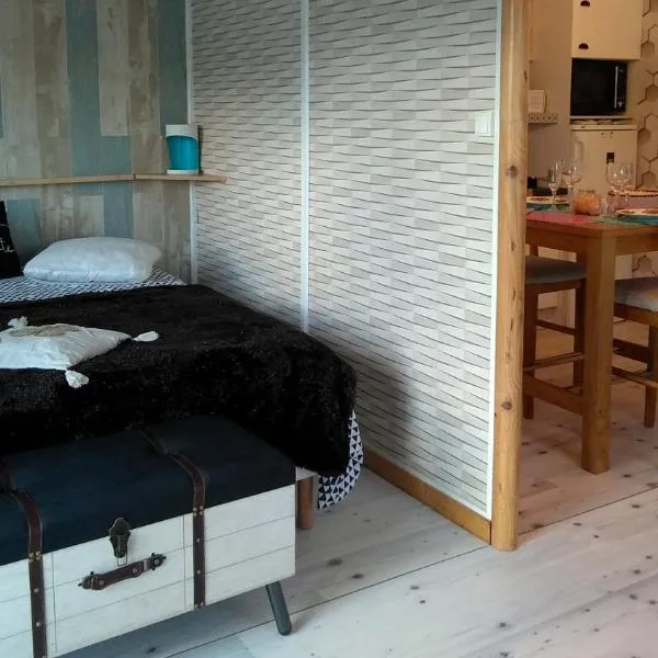 le haut village Chambre d'hôtes Mobi-Loft cosy sauna ,douche ,chromothérapie，位于Frières的酒店