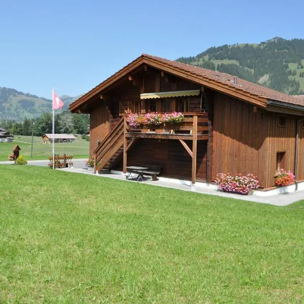 Alpenchalet Weidhaus Ferienwohnung-Studio-Stockbettzimmer，位于伦克的酒店