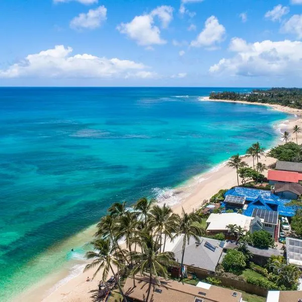 Hawaii Oceanfront Beach House Paradise on the Beach Family Activities，位于Kawailoa Beach的酒店