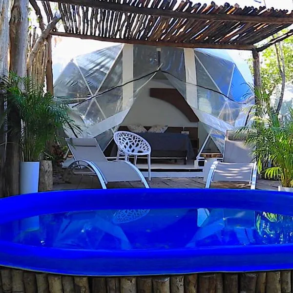 Glamping Tulum with private mini pool，位于图卢姆的酒店