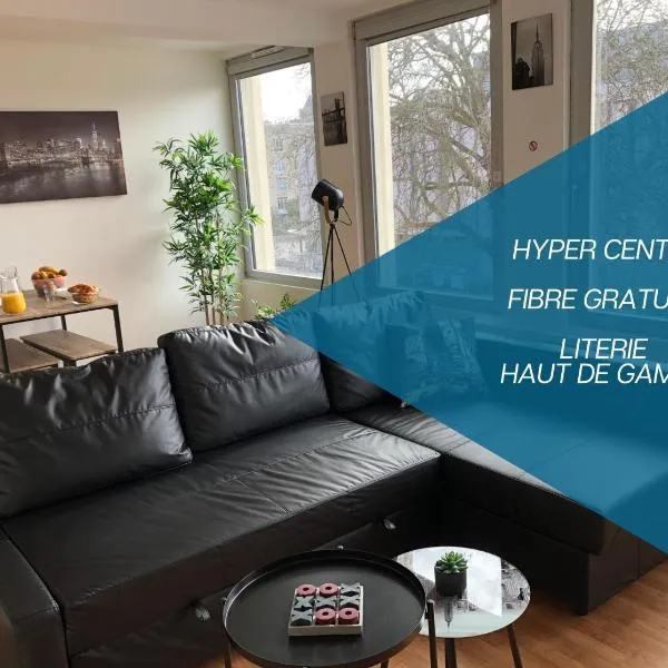 HYPER CENTRE - WIFI FIBRE GRATUIT - JERGWELOH - Le New Yorkais，位于凯恩的酒店