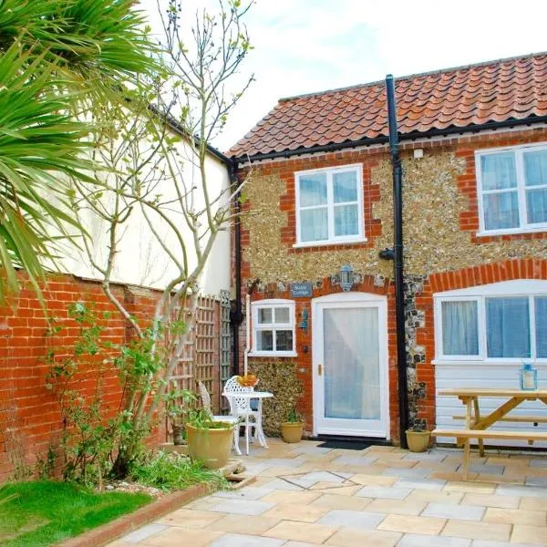 Romantic Flint Cottage on the Suffolk Coast，位于萨克斯曼德姆的酒店