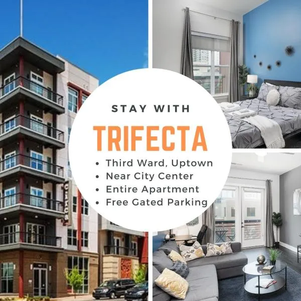 Trifecta Luxury Serviced Apartment in Uptown CLT，位于夏洛特的酒店